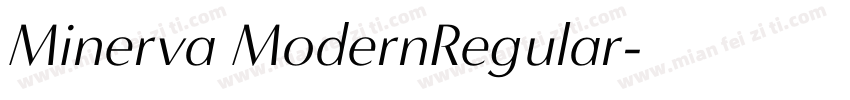 Minerva ModernRegular字体转换